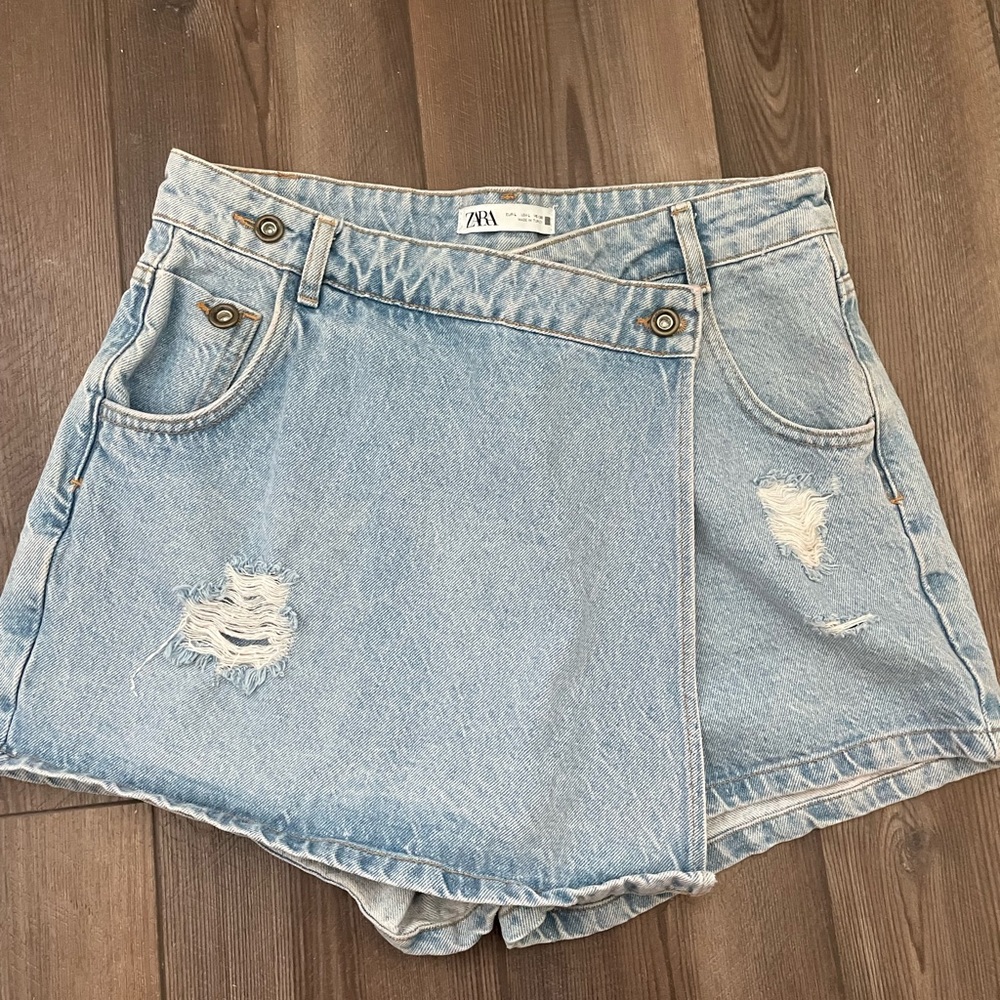 Zara denim skort